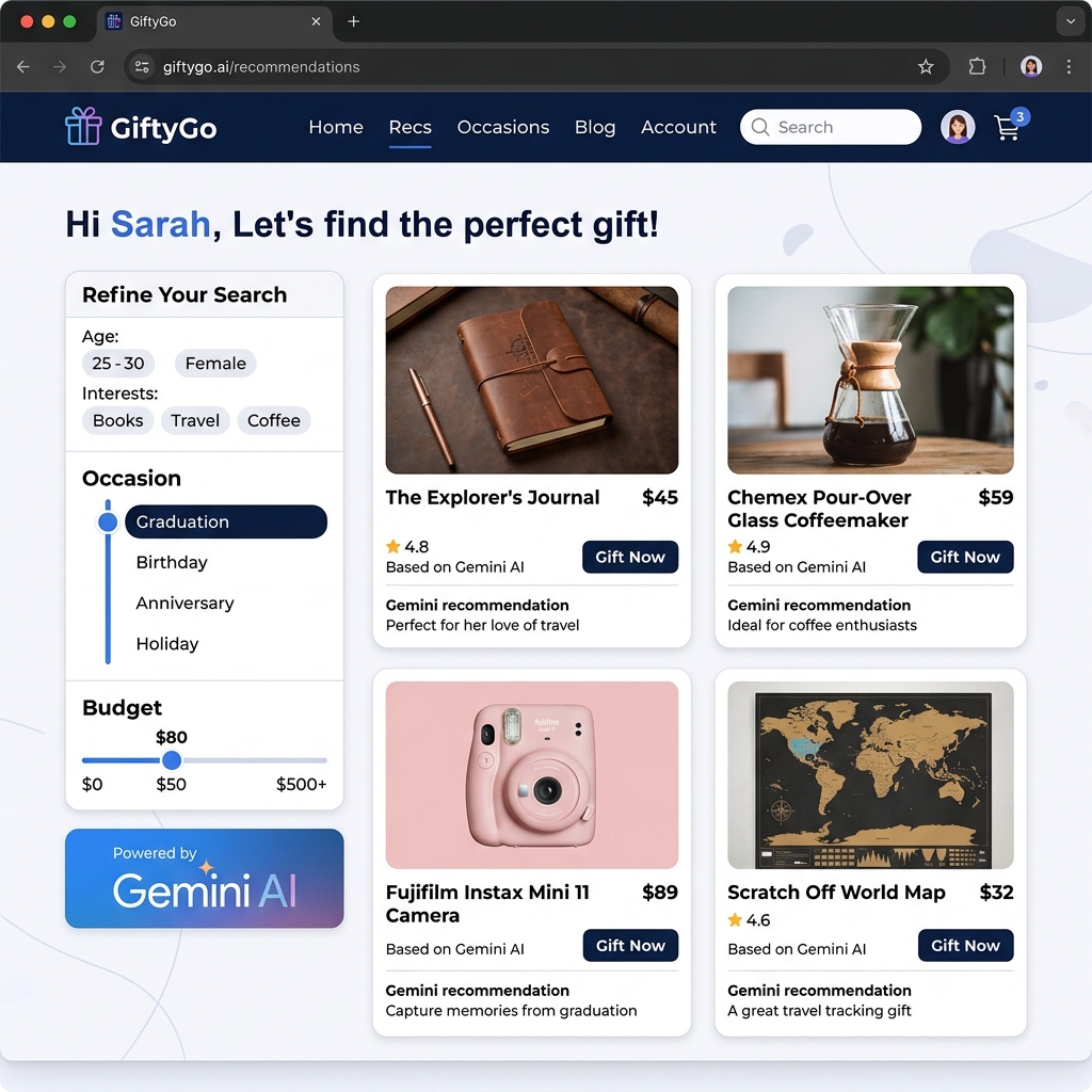 GiftyGo - AI Gift Recommendation & Discovery Engine