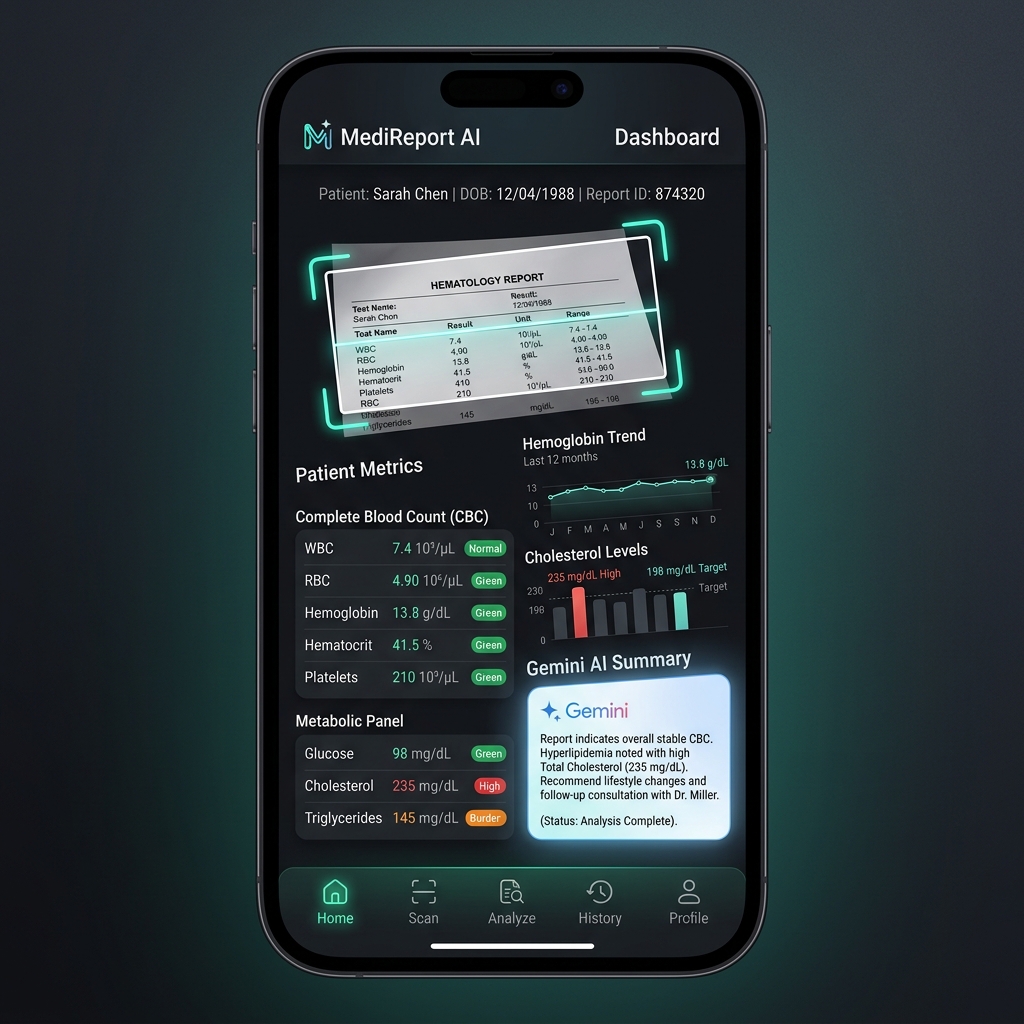 MediReport AI - Intelligent Medical Lab Report Analyzer