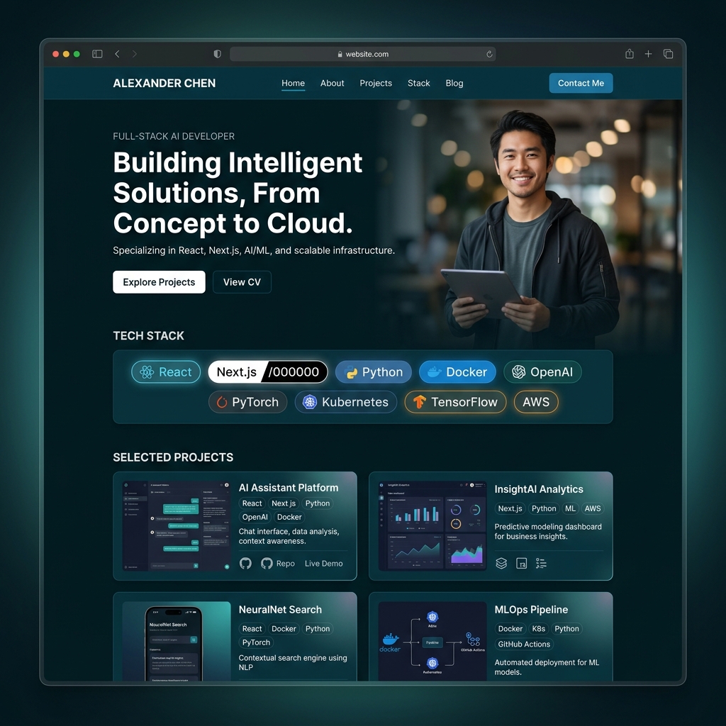 Personal Developer Portfolio Website